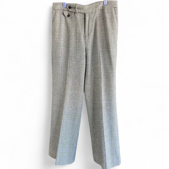 Ralph Lauren Pants - Ralph Lauren Wool Gray Glen Plaid Women's Trousers